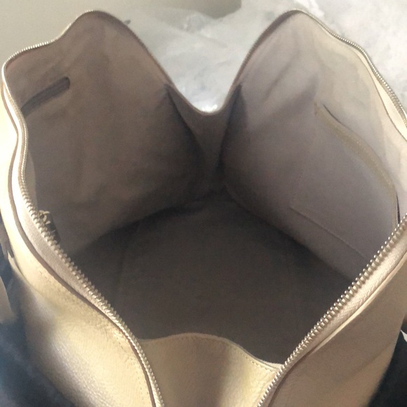 Versace Collection Beige Handbag Saffianno Print - Picture 11 of 11